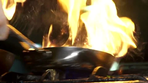 Chef is cooking Stock Footage 130947685