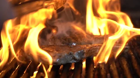 The chef is cooking lamb chops on the barbecue. Stock Footage 150094157