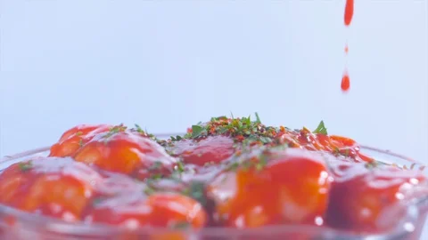 Chef Cooking Meat Cutlet Frying Pan Kitchen Stock Footage 128180710