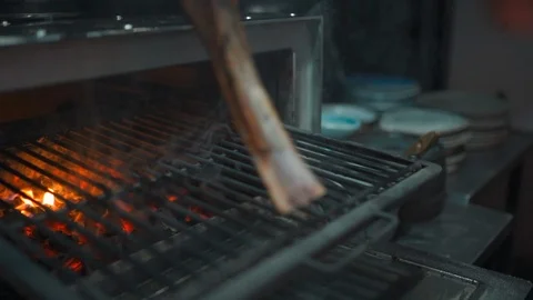 Chef Cooking Meat 스톡 동영상 126700244