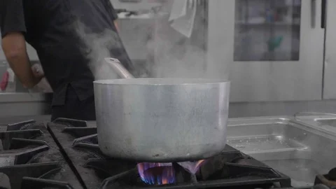 Chef cooking octopus Stock Footage 104103326