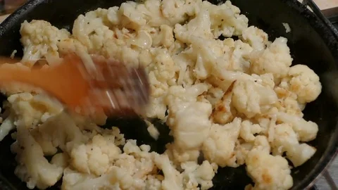 Chef cooking in pan Stock Footage 85136789