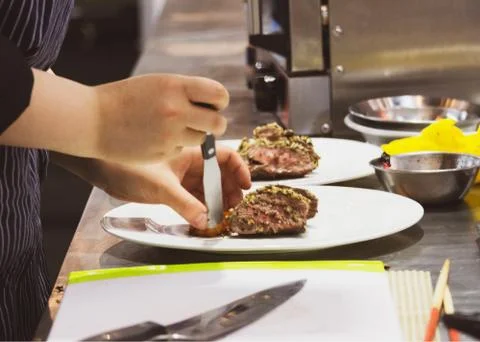 Chef cooking Stock Photos