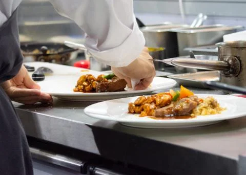 Chef cooking Stock Photos