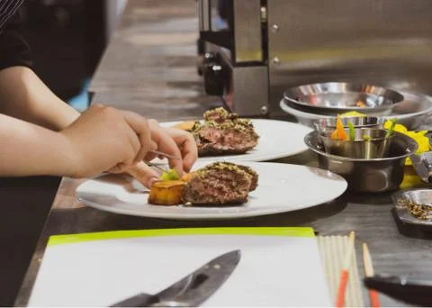Chef cooking Stock Photos