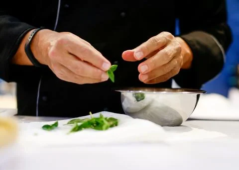 Chef cooking Stock Photos