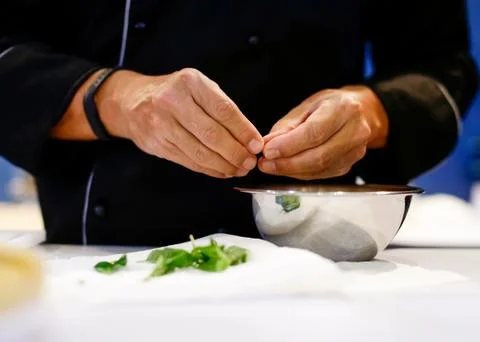 Chef cooking Stock Photos