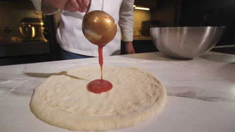 Chef Cooking Pizza. Baker Making Pizza. Cook Prepares Food For Delivery. 스톡 동영상 169877232