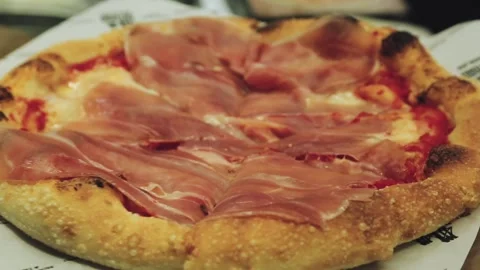 Chef is cooking pizza in the restaurant. Stock Footage 134266302