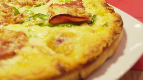 Chef Is Cooking Pizza In The Restaurant Stock Footage 136054885