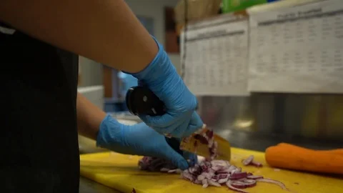 Chef cooking at professional kitchen Stock Footage 107324401