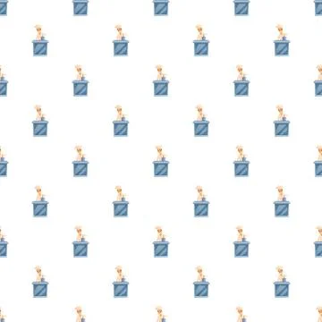 Chef cooking in a professional kitchen seamless pattern 스톡 일러스트