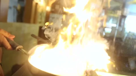 Chef cooking scene Stock Footage 147138495