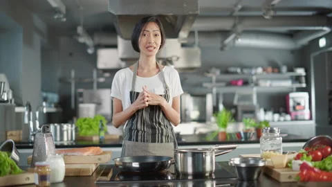 Chef Cooking Talking Stock-Footage 169477892