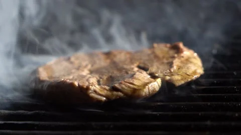 Chef cooks beef steak. Stock Footage 150094097