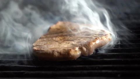 Chef cooks beef steak. Stock Footage 150094135