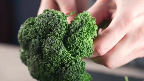 Chef cooks broccoli Stock Footage 143776926