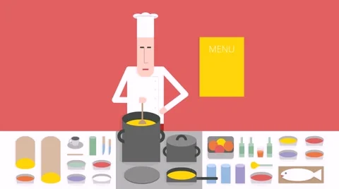 Chef cooks Vídeos de archivo 52602285