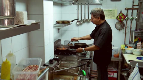 Chef cooks pasta,food Stock-Footage 28528930