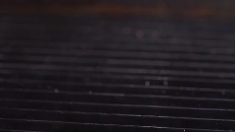 Chef cooks red fish on the grill, wholesome food, salmon Stock Footage 116687612
