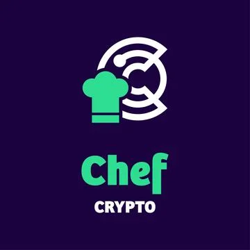 Chef Crypto Logo Stock Illustration
