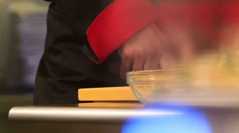 Chef cuts the avocado Stock Footage 49314453
