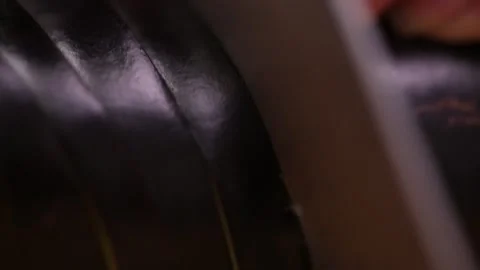 Chef cuts long eggplant (5) Stock Footage 202166792
