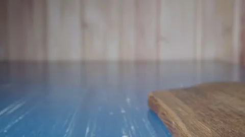 Chef cuts the onions in half Stock Footage 73816270