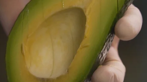 Chef cuts vegetables, peppers, tomato, avocado, healthy food Stock Footage 116685495