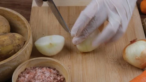 Chef cutting union Stock Footage 266675007