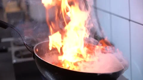 The chef is cutting the vegetables to cook. Stock Footage 150092699