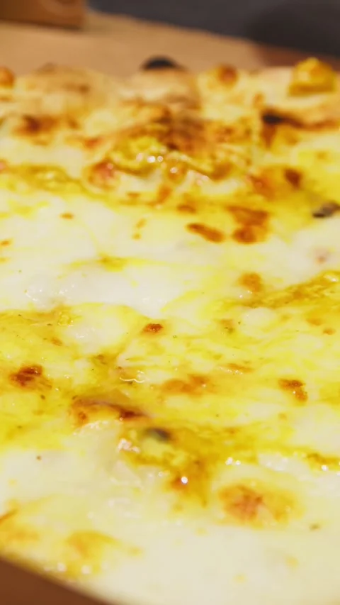 Chef Defining The Pizza With Ham And Sauce Stock Footage 288572179