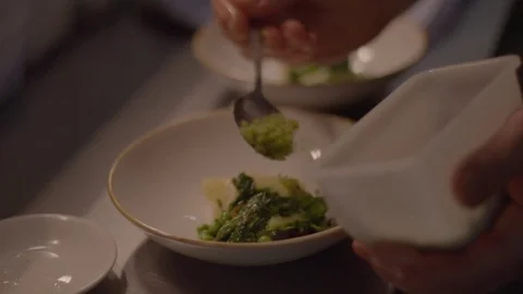 Chef doing food prep Stock Footage 74067383