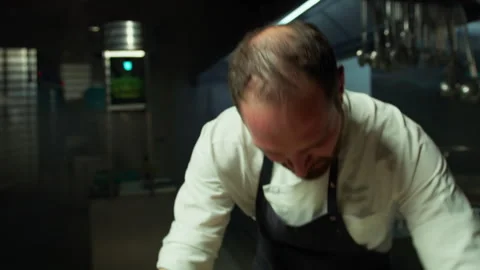 Chef Energetically Rolling Out the Pastry to Make Stuffed Cappellacci Food Video stock 277621663