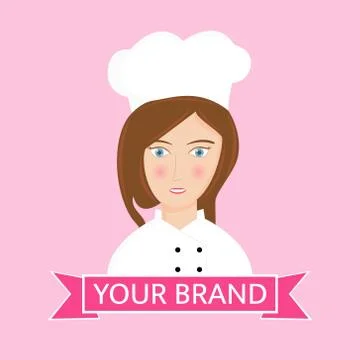 Chef female Stock Illustration