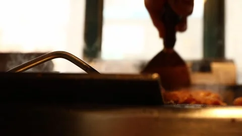 The chef is frying chichken 1 Video stock 311763439