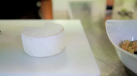 Chef Garnishing a Salad Stock Footage 36052038