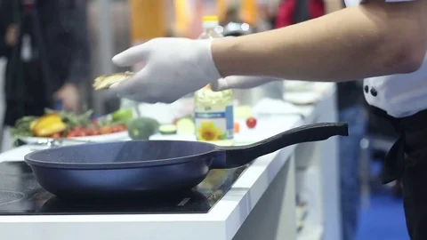 Chef gives a master class Stock Footage 73425871