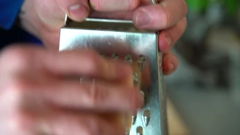 Chef grating parmesan cheese on the pasta Stock Footage 158983604