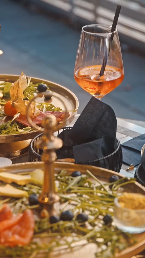 Chef Hands Preparing and Arranging Breakfast Food Stock Footage 334603468