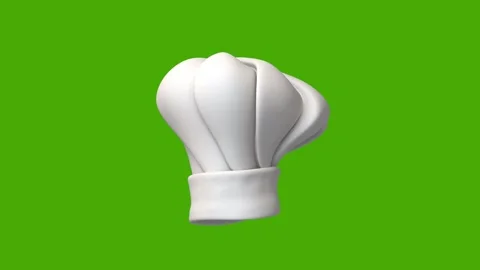 Chef hat 3D icon motion render 動画素材 330901976