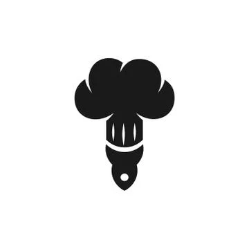 Chef hat and rocket vector illustration Stock Illustration