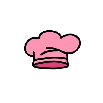 Chef hat doodle icon, vector illustration Stock Illustration