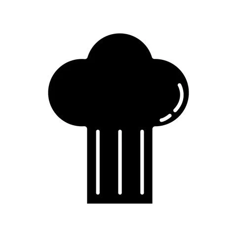 Chef hat flat style icon Stock Illustration