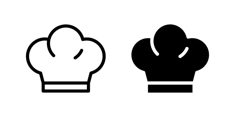 Chef hat icon. Cook cap vector illustration. Master chef pictogram. Culinar.. Stock Illustration
