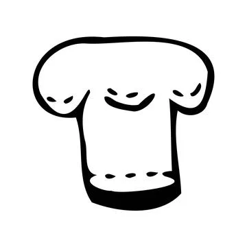 Chef hat icon. Doodle style. Stock Illustration