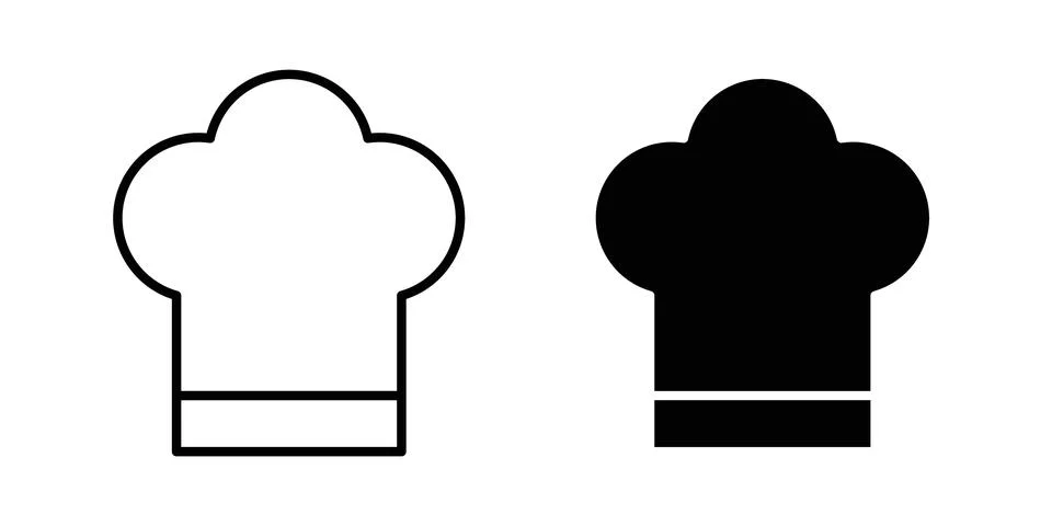 Chef hat icon graphic design. web icons vectors Stock Illustration