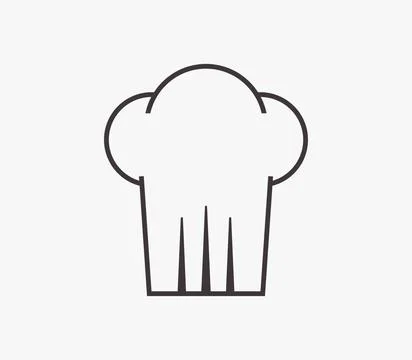 Chef hat icon illustrated in vector on white background chef hat icon illu... Stock Photos