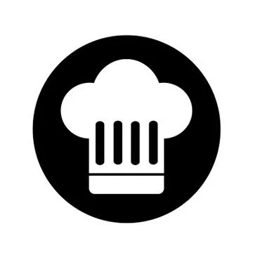 Chef hat icon illustration design Illustrazione stock