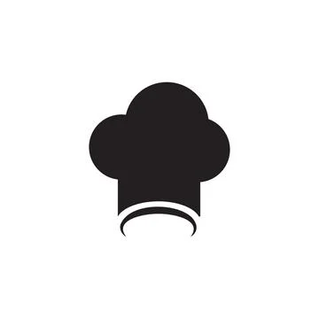 Chef hat icon logo design template isolated Stock Illustration